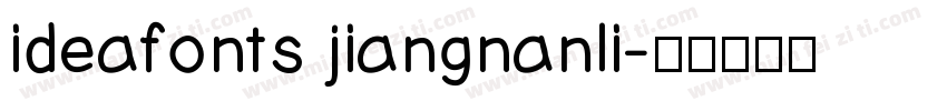 ideafonts jiangnanli字体转换